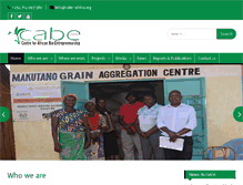 Tablet Screenshot of cabe-africa.org
